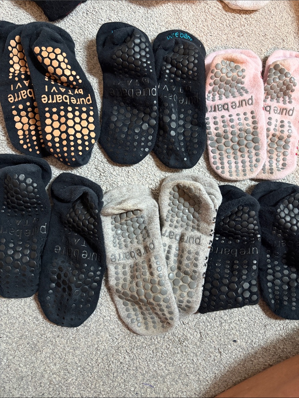 Assorted Pure Barre sticky socks - Picture 2 of 2